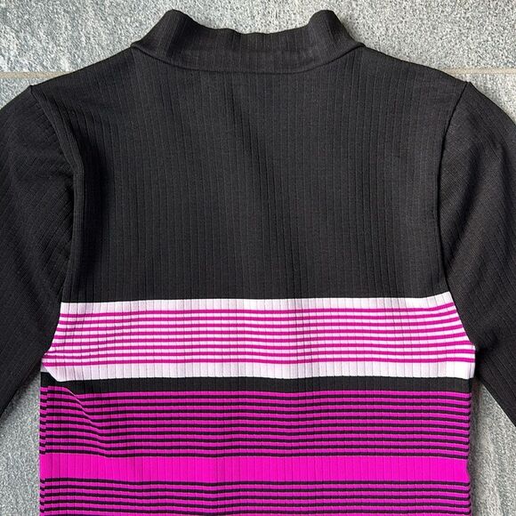 NWOT Free People Pullover 1/4 Zip Athletic Fitted Long Sleeve Mock Neck Top M/L - Picture 8 of 13